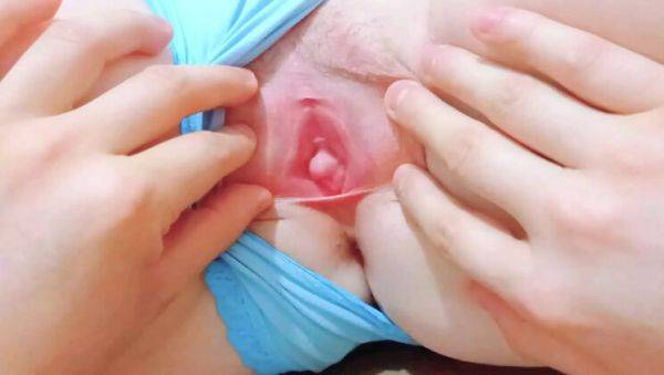 Extreme Close-Up: Cute Virgin Girl Spreads Tight Pink Pussy Wide Open - porntry.com - Russia on freevids.org