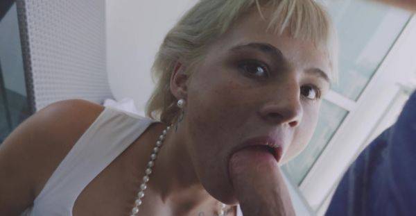 Addictive blonde throats cock in smooth manners ahead of a stunning POV fuck - alphaporno.com on freevids.org