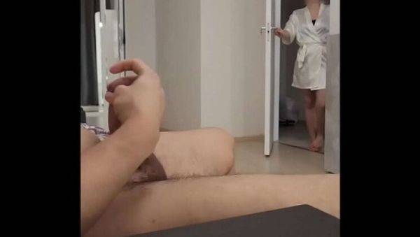 Stepmom Catches Step Son Jerking Off - Big Cock & Huge Cumshot - xxxfiles.com on freevids.org