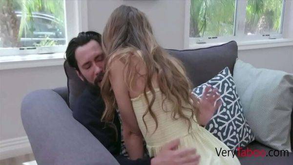 Stepdad Punishes Skinny Teen Stepdaughter For Cheating Wife - Tommy Pistol & Audrey Hempburne - porntry.com on freevids.org