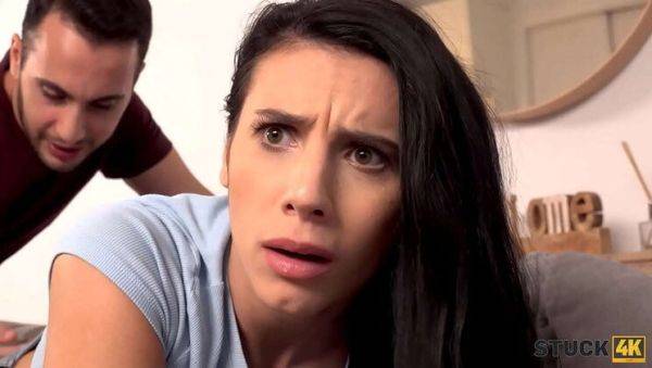 Stuck4K - Busty Teen Roommate Gets Stuck and Fucked Hard in Doggystyle - porntry.com on freevids.org