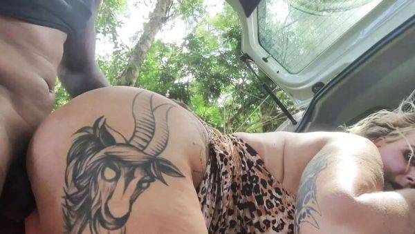 Wild Outdoor Anal with Brazilian MILF Tiffany Montavani - Huge Cock Destroys Her Ass in the Forest - porntry.com - Brazil on freevids.org