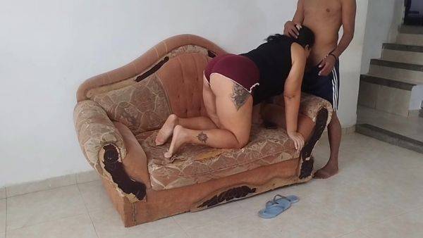 Stepdad In Perverted Fucks His Stepdaughter In Front Of His Fake Twin Stepsister Without Realizing It; She Is Her Nanny - desi-porntube.com - India on freevids.org