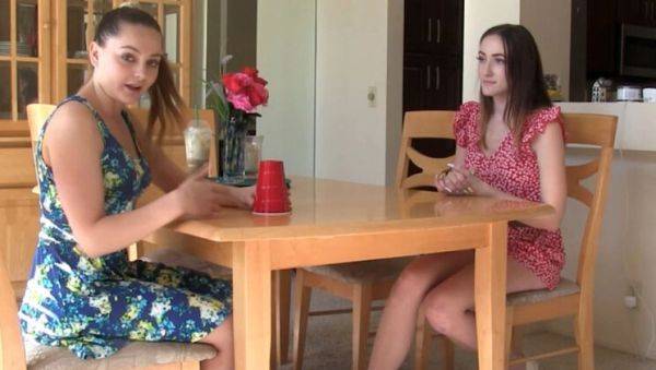 Lesbian Strip Dice Game - Aften Opal & Everly Haze Get Hot & Heavy - xxxfiles.com on freevids.org