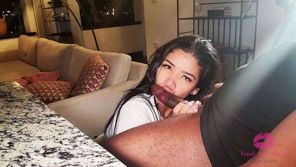 Hot Wife Lucy Latina Sucks Dick & Swallows Cum - Homemade Amateur Blowjob - porntry.com on freevids.org