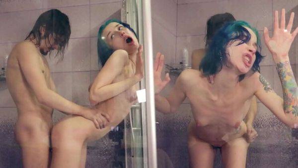 Hard Shower Sex & Face Cum For Tiny Russian Girl Laruna - Rough Homemade Fuck - veryfreeporn.com - Russia on freevids.org