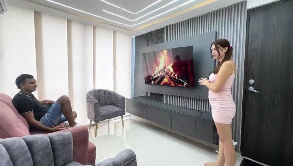 Big Ass Latina Stepsister Sucks My Juicy Cock During Karaoke Fun - veryfreeporn.com on freevids.org