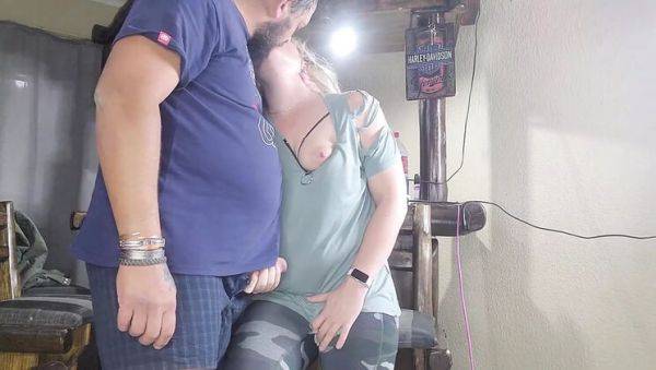 Blonde Stepsis Shows Her Tight Pink Pussy and Takes a Huge Creampie - porntry.com on freevids.org