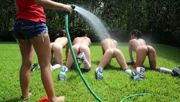 Teen Lesbian Threesome Hazing Ritual - Adrienne Anderson, Nikki Lavay & Nadia Capri - xxxfiles.com on freevids.org