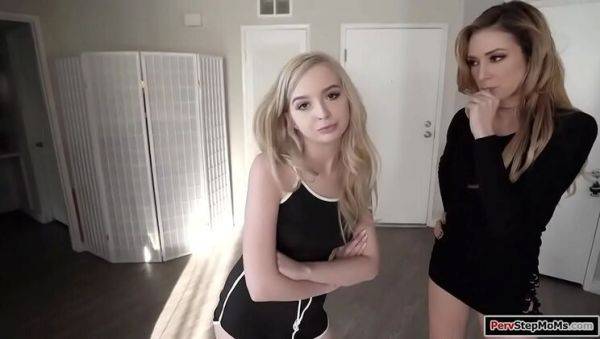 Stepson Bangs Stepmom and Stepsister - Lexi Lore & Aiden Ashley Threesome - xxxfiles.com on freevids.org