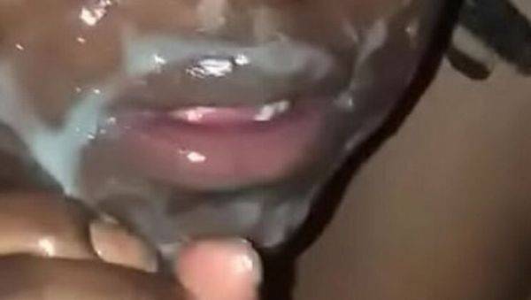 BBW Wife Sucking Hubby's Hard Dick With Cock Ring - NookieCookies - porntry.com on freevids.org