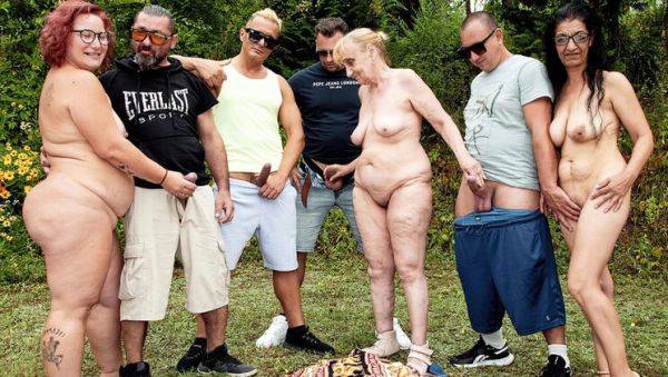 Mature Outdoor Anal Fisting Orgy with Rob & Nanney - Rough DP, ATM, Group Sex - porntry.com on freevids.org