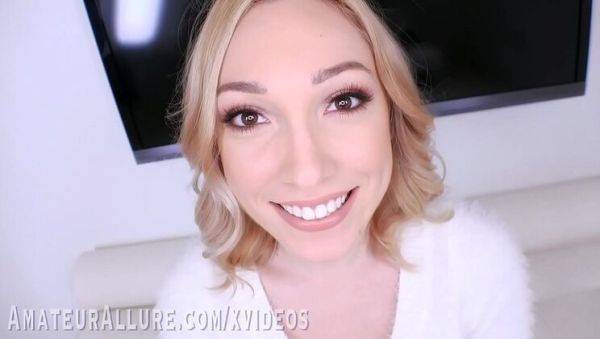Lily Labeau & Peyton Coast Suck Hard Cock - Blonde Deepthroat & Cumshot - xxxfiles.com on freevids.org