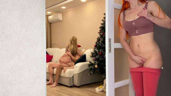 Russian Redhead Cheats on NYE - Fucking Wife's Sister Doggystyle & Cowgirl - Amateur Creampie with Subtitles - porntry.com - Russia on freevids.org