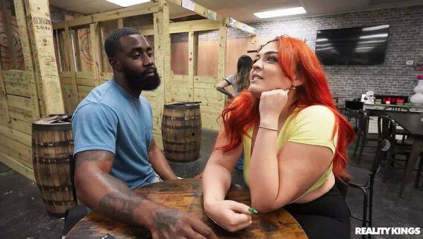 Big Tits Blowjob & Hardcore Action - Sharpening Her Skills with James Angel & Scarlett Venom - porntry.com on freevids.org