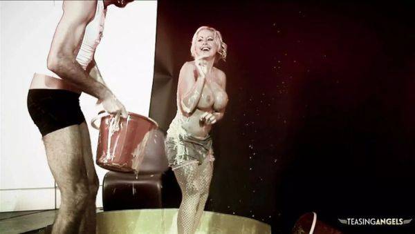 Blonde Savannah Gold Gets Messy with Food Before Hardcore Bang Session - veryfreeporn.com on freevids.org