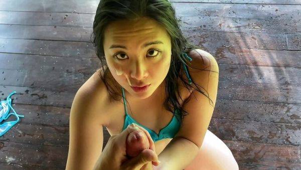 Public Pool Sex with College Teen - Blowjob & Facial Outdoor (Sukisukigirl & Andy Savage) - porntry.com on freevids.org