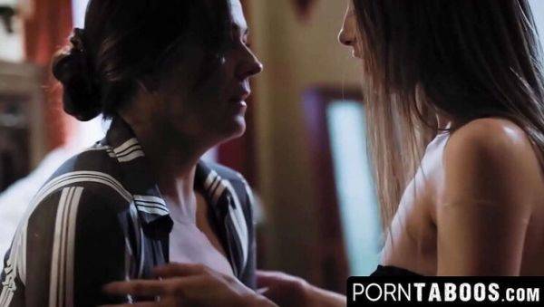 Busty MILF Elexis Monroe & Teen Daughter Threesome - Taboo Sex with John Strong - xxxfiles.com on freevids.org