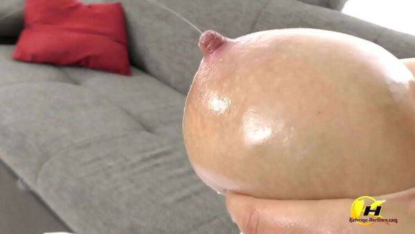 Blonde MILF Katerina Hartlova Milks Her Big Tits in Wedding Dress & Strap-On Fun - xxxfiles.com on freevids.org