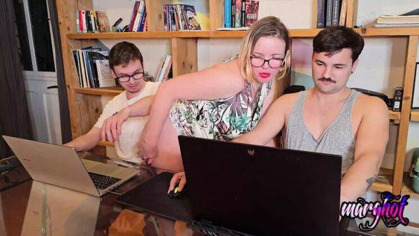 Hot Stepmom Distracts Gamer Playing Fortnite - Blowjob & Fingering Fun - porntry.com - France on freevids.org