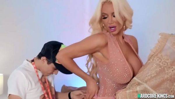 Nicolette Shea's Huge Tits Get Fucked Hard by Young Fan - Blonde MILF Takes Big Cock - xxxfiles.com on freevids.org