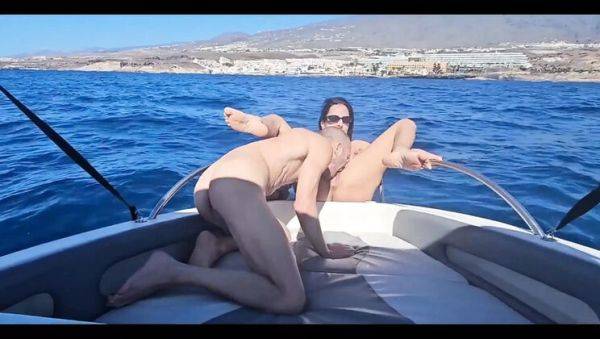 Brunette Mature Gets Hard Fuck on Boat - Luca Ferrero Creampie - xxxfiles.com on freevids.org