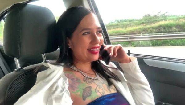 Boss Makes Me Masturbate in Car on Highway - JhoanitaVioletta Outdoor Solo Fun - veryfreeporn.com on freevids.org