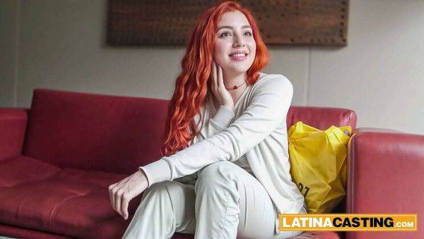 Busty Latina Redhead Fucks Casting Agent Before Hot Audition - Big Cock & Big Tits - veryfreeporn.com on freevids.org