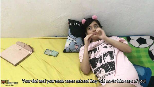 Emma Vict gives neighbor a hot blowjob and rough fuck - Latina teen sex - porntry.com - Venezuela - India on freevids.org