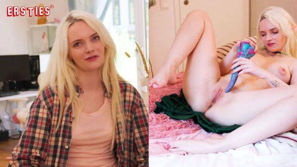 Blonde German Gamer Girl Lindsey Cruz Fingered in Cosplay Outfit - Big Tits & Shaved Pussy Solo - porntry.com - Germany on freevids.org