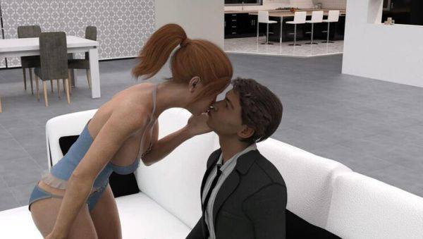 Hot Step Sister Jennifer Fingers Herself Watching Porn & Kisses Stepbrother John - Full HD - porntry.com - Usa on freevids.org