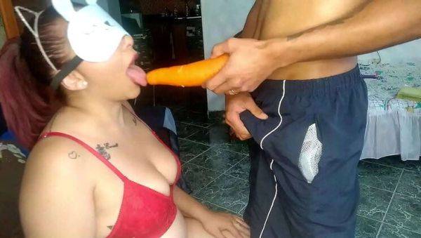 Blindfolded Latina Wife Tricked Into Sucking Cock & Swallowing Cum - Flavor Game Fun! - porntry.com on freevids.org