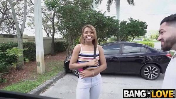 Milu Blaze Gets a Rough Drive By Fuck - Blonde Amateur Takes Hardcore Doggystyle & Cumshot - xxxfiles.com on freevids.org