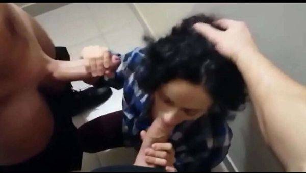 Hot Neighbor Stacy Bloom Sucks Two Big Cocks on Public Stairs - Threesome Fun! - porntry.com - Russia on freevids.org