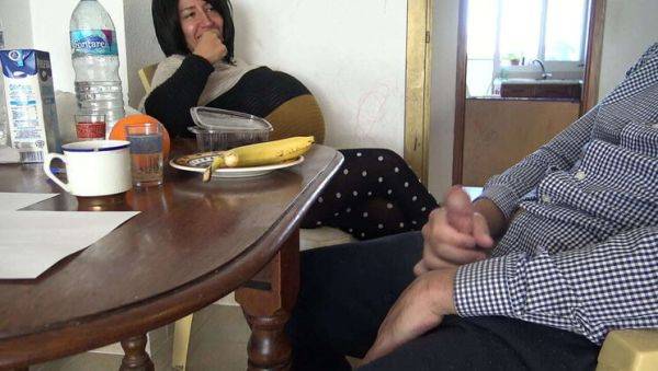 Pregnant Stepmom Catches Me Flashing My Cock - Public Jerking & Cum Mouth Fun! - porntry.com - France on freevids.org