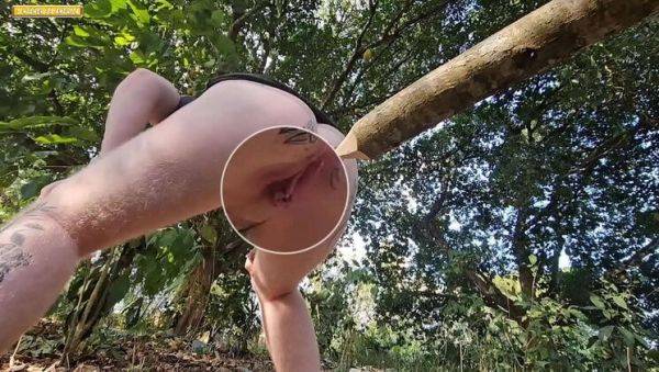 Lorrany Exotica Spreads Tight Pussy in Woods - First Time Public Sex & Pee - porntry.com on freevids.org