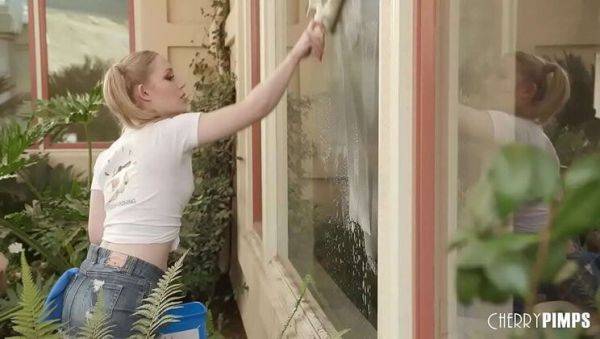 Petite Blonde Emma Starletto Fucks Steve Holmes - Cowgirl, Doggy & Deep Throat - veryfreeporn.com on freevids.org