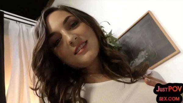 POV Fuck with Dirty Talking Amateur Teen - Small Tits & Shaved Pussy - porntry.com on freevids.org