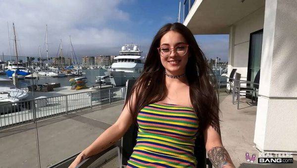 Inked Teen Maddy May Gets Fucked Hard in Audition - Big Tits, Pierced Nipples - porntry.com on freevids.org