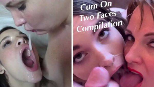 Amateur Facial Compilation: Two Girls Suck, Swap & Swallow Cum - veryfreeporn.com on freevids.org