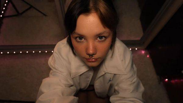 Amateur Teen Brunette Blowjob with Cum in Mouth - Body_Lyric Homemade POV - porntry.com on freevids.org