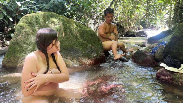 Julianaburning Indian Bhabhi caught naked in river by horny dwarf - hardcore fucking with huge cock - porntry.com - Venezuela - India on freevids.org
