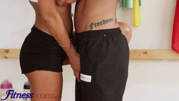 Shalina Devine Romanian MILF Gym Blowjob & Hardcore Fitness Fuck - veryfreeporn.com - Romania on freevids.org