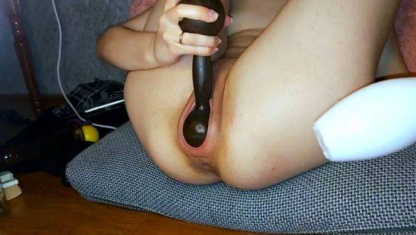 Huge Dumbbell & Pin Inside: Extreme Anal Fisting & BDSM with MaksDana33 - porntry.com on freevids.org