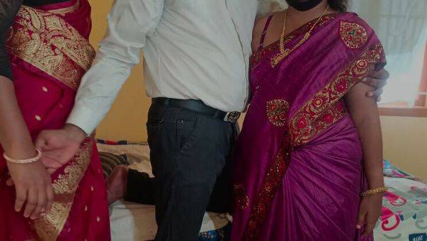 Indian Housewife Threesome Roleplay Fucking with Pushpa Valli, Wonder, Laxi Ammu - porntry.com - India on freevids.org