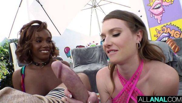 All Anal Threesome: Lacey London & Ashley Lane Fuck Hardcore with ATM and Creampie - xxxfiles.com on freevids.org