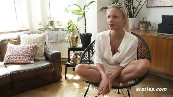 Gabi Gold Berlin Blonde Solo Masturbation with Vibrator - Big Natural Tits and Hot Pussy Action - porntry.com - Germany on freevids.org