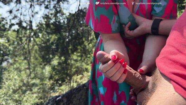 Big Ass Blonde MILF Takes Risky Public Outdoor Sex in 4K - German Step Couple - porntry.com - Germany on freevids.org