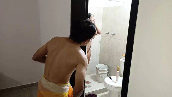 Busty Stepmom Fucked Hard in Bathroom by Stepson - Latina Amateur Homemade Sex - veryfreeporn.com - Mexico - Venezuela - India - Ecuador on freevids.org