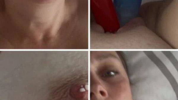 Saskialove87 German Amateur MILF Double Dildo & Vibrator Solo Masturbation Orgasm - veryfreeporn.com - Germany on freevids.org